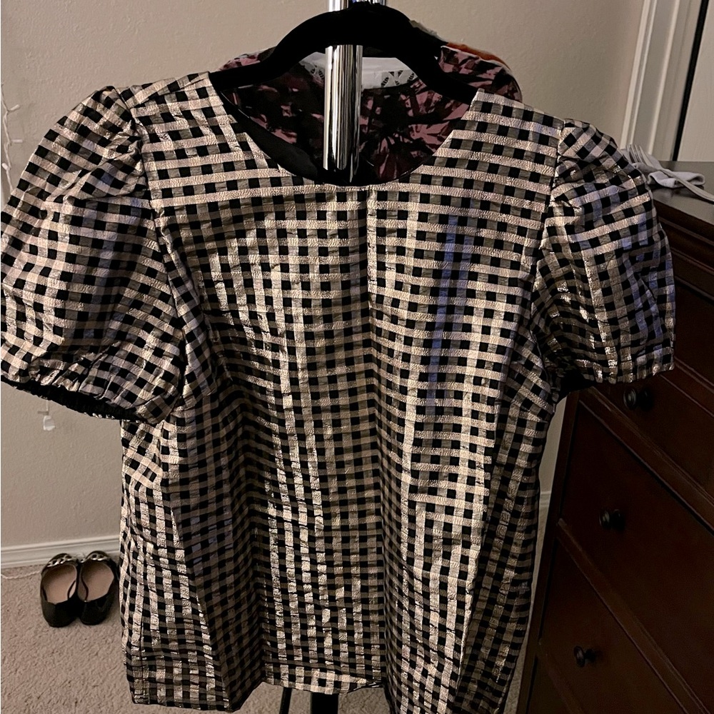 NEW! J. Crew Gold & Black Top